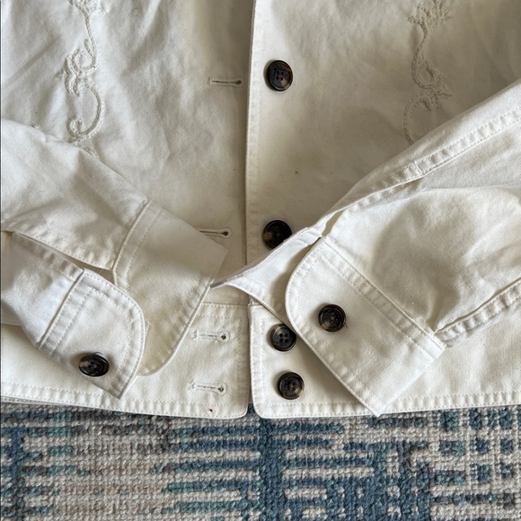 Lauren Ralph Lauren Western Embroidered Cotton Jacket – Petite Large - Picture 7 of 8